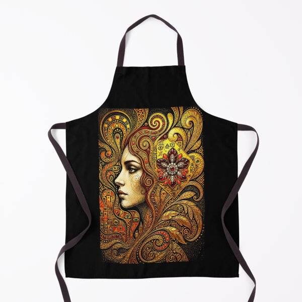 Item preview, Gilded Ornate Gold Art Nouveau Woman Portrait designed and sold by hepcat-plus.