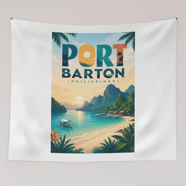 Item preview, Port Barton Palawan Philippines Tropical Coastline and Island Views designed and sold by Aryabek.