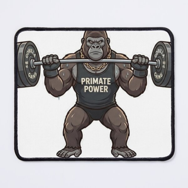 Item preview, Primate Power Gorilla Weightlifting Gym Enthusiast designed and sold by JeevanStickers.
