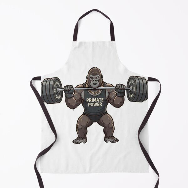 Item preview, Primate Power Gorilla Weightlifting Gym Enthusiast designed and sold by JeevanStickers.