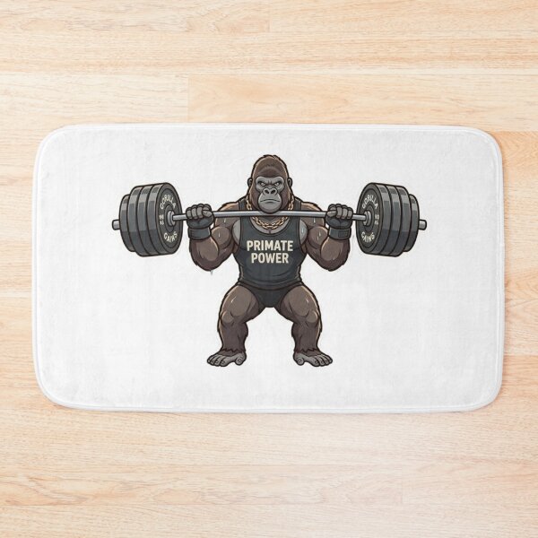 Item preview, Primate Power Gorilla Weightlifting Gym Enthusiast designed and sold by JeevanStickers.