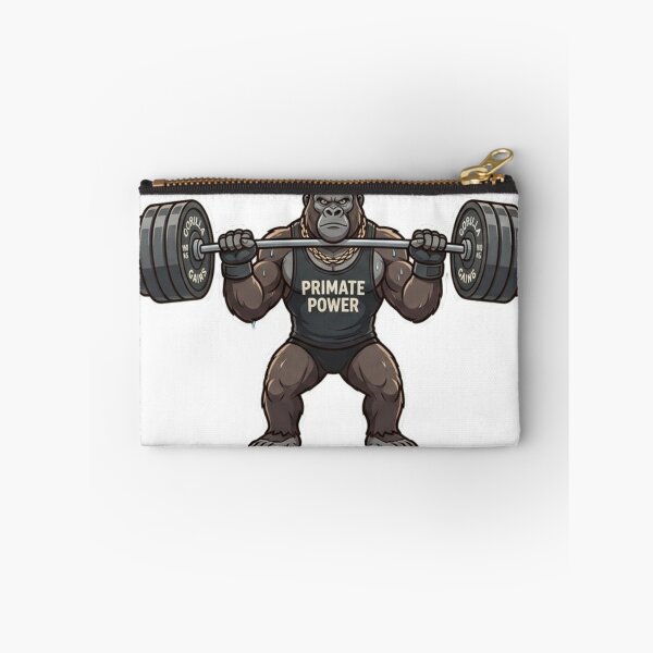 Item preview, Primate Power Gorilla Weightlifting Gym Enthusiast designed and sold by JeevanStickers.