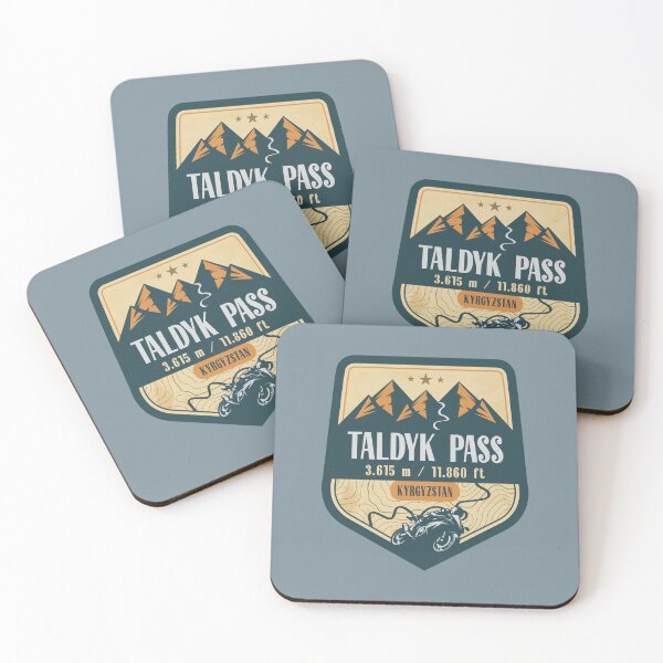 Item preview, Taldyk Pass Alay Kyrgyzstan Biker Badge designed and sold by CynthiaGraphics.