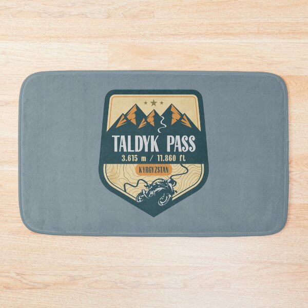 Item preview, Taldyk Pass Alay Kyrgyzstan Biker Badge designed and sold by CynthiaGraphics.