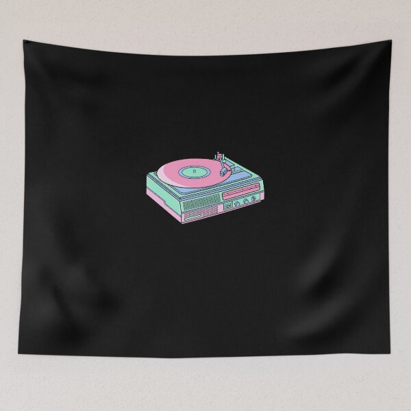 Item preview, Retro Pastel Turntable Aesthetic – Vintage Vinyl Vibes #9013 designed and sold by trusty-ben-art.