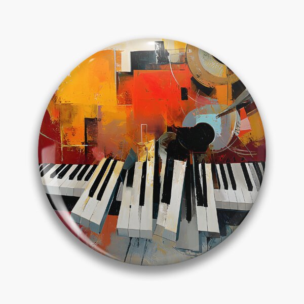 Item preview, Fragments of Melody - Abstract Piano Keys Flowing Through Vivid Color and Musical Imagination designed and sold by OlfactoART Studio.