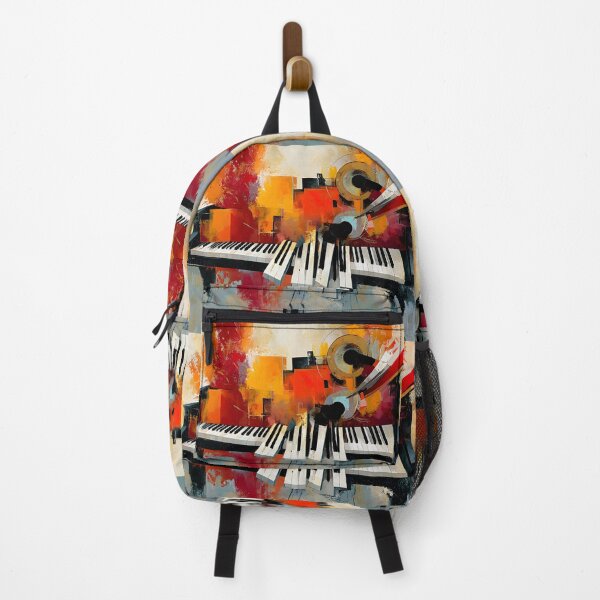 Item preview, Fragments of Melody - Abstract Piano Keys Flowing Through Vivid Color and Musical Imagination designed and sold by OlfactoART Studio.