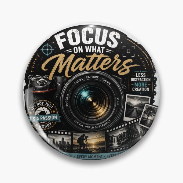 Item preview, Focus On What Matters Photography Sticker designed and sold by Omanut Studio — By Ashwin..