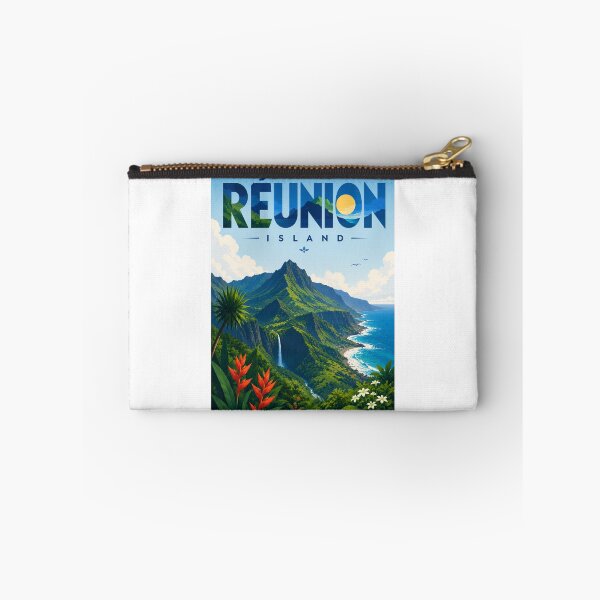 Item preview, Réunion Island Indian Ocean Volcanic Peaks and Coastline designed and sold by Aryabek.