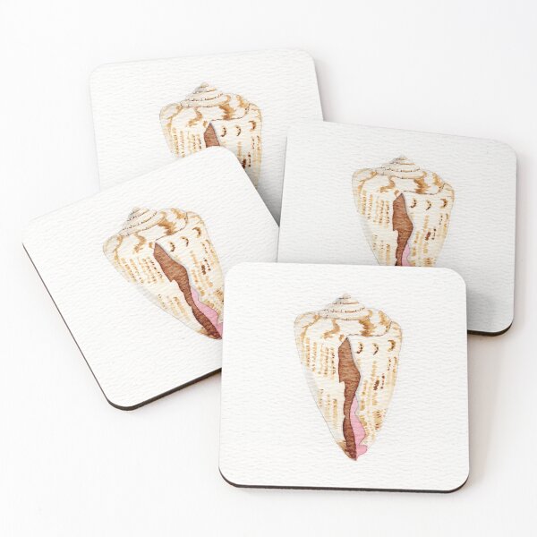 Item preview, Delicate watercolor painting of a cone shell.  designed and sold by KPierceArt.