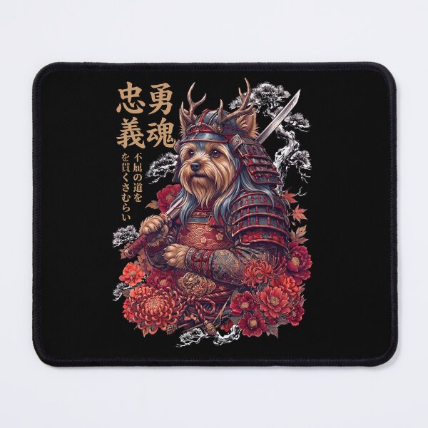 Item preview, Japanese Yorkshire Terrier Art Samurai Aesthetic Dog Owner designed and sold by DoodleTortle.