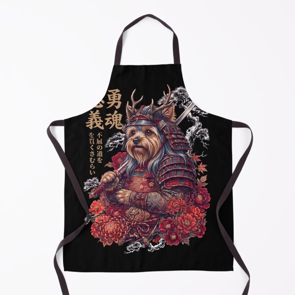 Item preview, Japanese Yorkshire Terrier Art Samurai Aesthetic Dog Owner designed and sold by DoodleTortle.