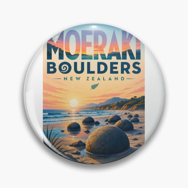 Item preview, Moeraki Boulders Otago New Zealand Coastal Sunrise designed and sold by Aryabek.