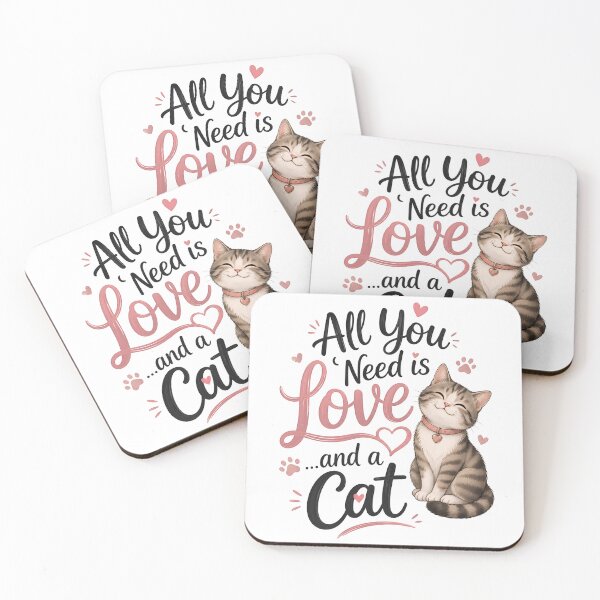 Item preview, All You Need is Love and a Cat Design | Cute Valentines Kitten SVG designed and sold by mimouna00.