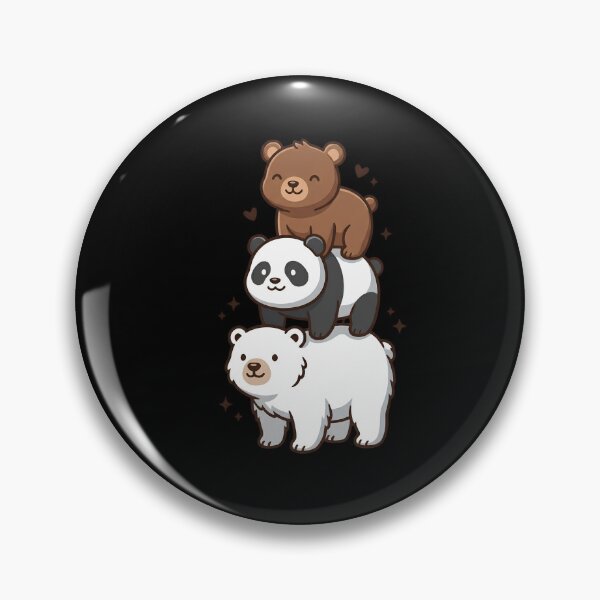 Item preview, We Bears Realistic TShirt, Stacked Bares designed and sold by THREE LITTLE BEANS.