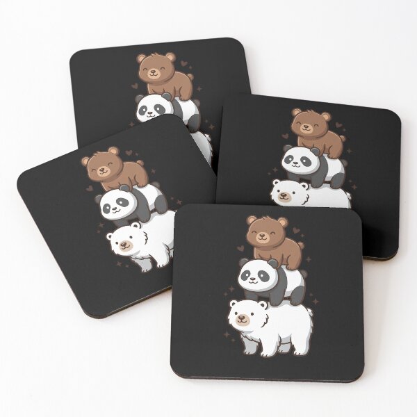 Item preview, We Bears Realistic TShirt, Stacked Bares designed and sold by THREE LITTLE BEANS.