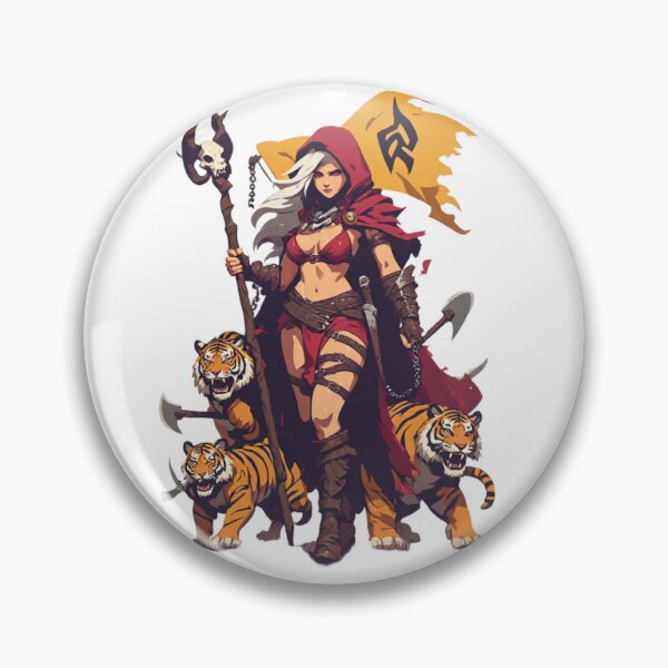 Item preview, Tiger Queen of the Burning Banner designed and sold by halibutgoatramb.