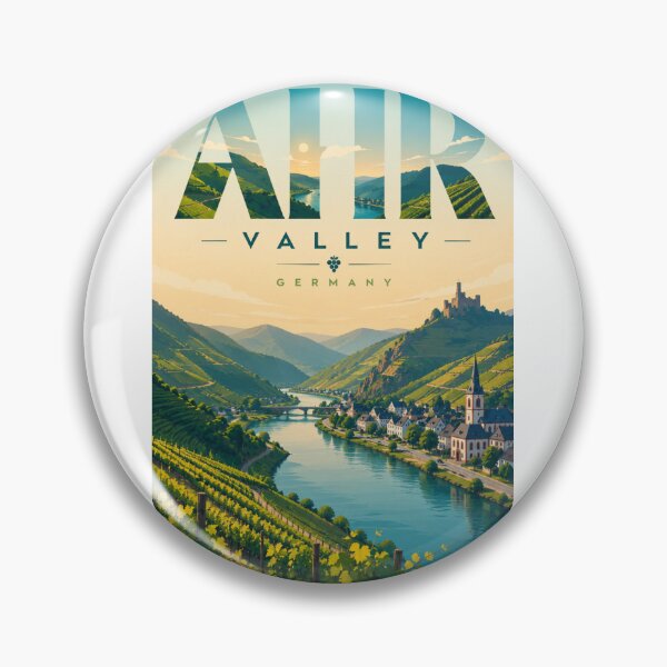 Item preview, Ahr Valley Mosel River Vineyards Germany Wine Region designed and sold by Aryabek.