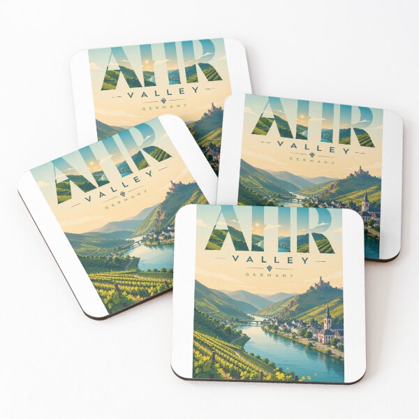 Item preview, Ahr Valley Mosel River Vineyards Germany Wine Region designed and sold by Aryabek.