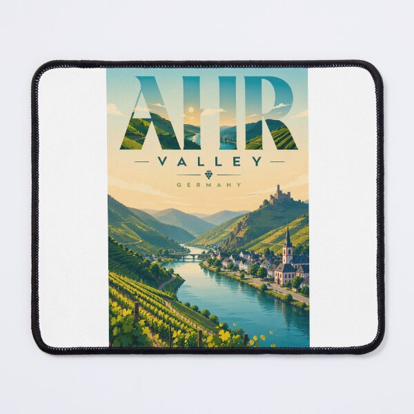 Item preview, Ahr Valley Mosel River Vineyards Germany Wine Region designed and sold by Aryabek.