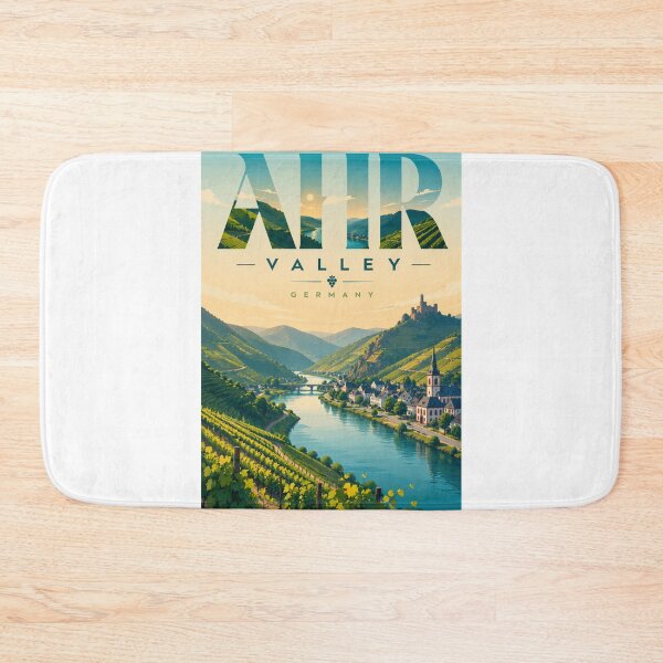Item preview, Ahr Valley Mosel River Vineyards Germany Wine Region designed and sold by Aryabek.