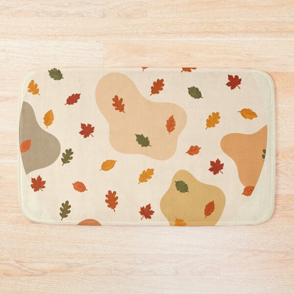 Item preview, Abstract Autumn Leaves Pattern | Minimalist Fall Aesthetic Graphic | Warm Cozy Nature Design designed and sold by Dimu Co..