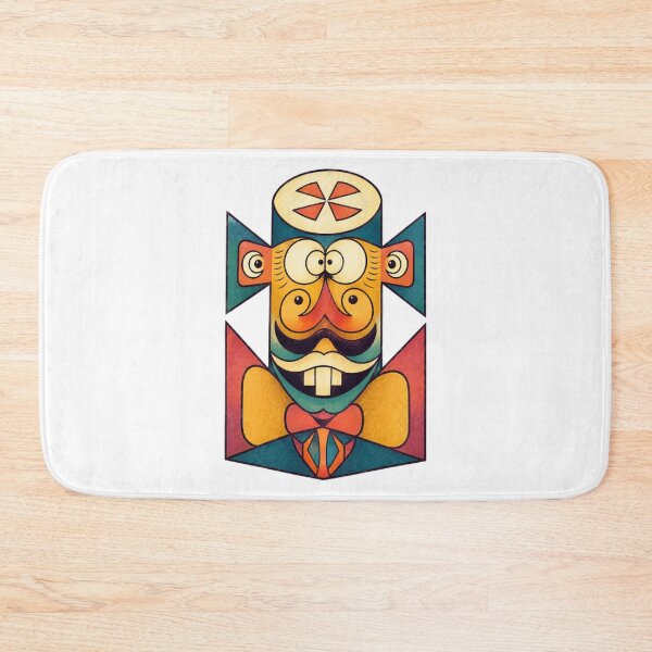 Item preview, Geometric Abstract Tribal Face Cartoon Art designed and sold by Creativewordes.