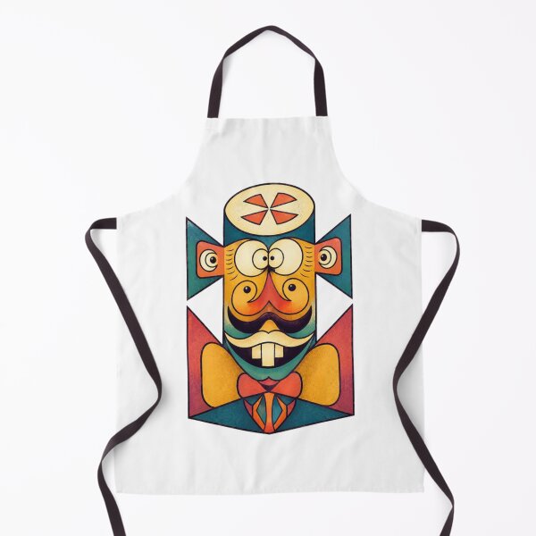 Item preview, Geometric Abstract Tribal Face Cartoon Art designed and sold by Creativewordes.