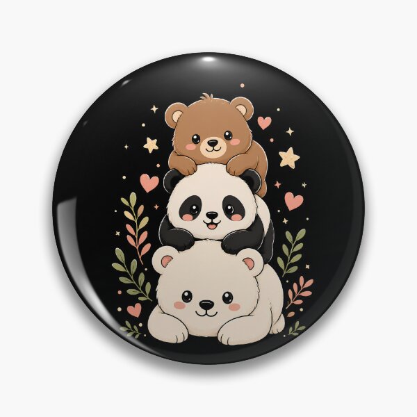 Item preview, We Bears Realistic TShirt, Stacked Bares designed and sold by THREE LITTLE BEANS.