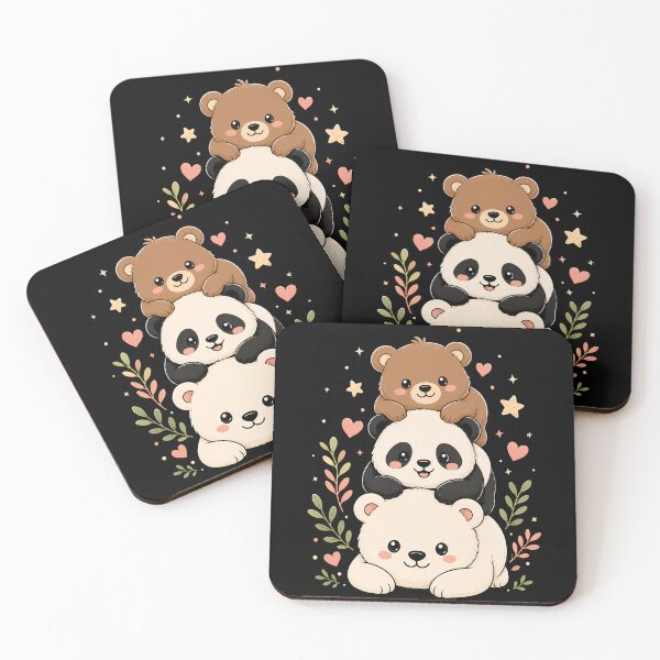 Item preview, We Bears Realistic TShirt, Stacked Bares designed and sold by THREE LITTLE BEANS.