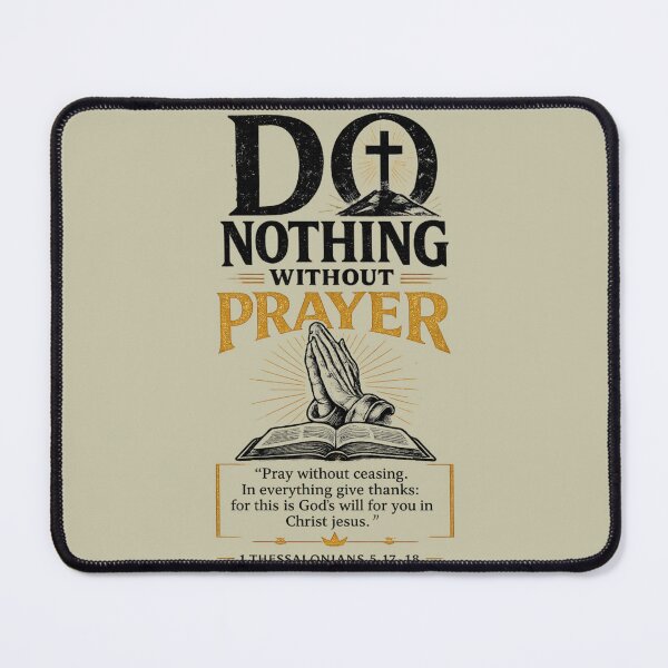 Item preview, Do Nothing Without Prayer | Christian Bible Verse Design designed and sold by Jesusloverbrand.