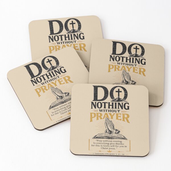 Item preview, Do Nothing Without Prayer | Christian Bible Verse Design designed and sold by Jesusloverbrand.