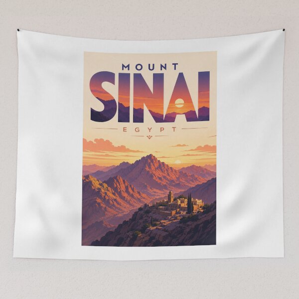 Item preview, Mount Sinai Saint Catherine Egypt Sacred Desert Peaks designed and sold by Aryabek.