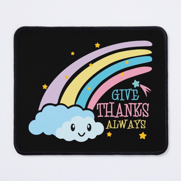 Item preview, Give Thanks Always – Christian Rainbow Pastel designed and sold by Verse & Vibes.