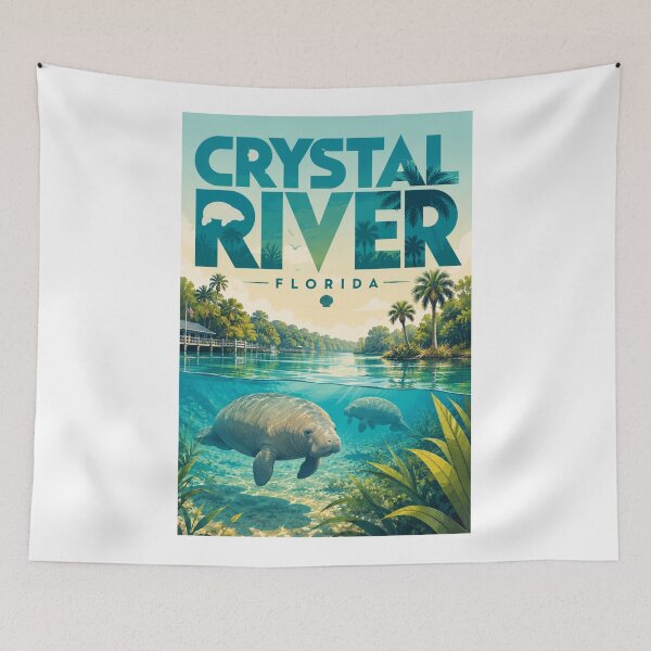 Item preview, Crystal River Florida Three Sisters Springs Manatee Coast designed and sold by Aryabek.