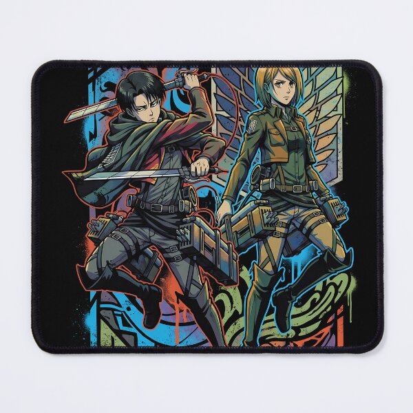 Item preview, Attack on Titan Levi and Petra Anime Manga Graphic Tee designed and sold by Senpaiwaves.