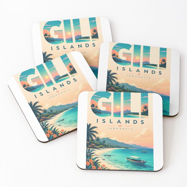 Item preview, Gili Islands Lombok Indonesia Tropical Coastline Archipelago designed and sold by Aryabek.