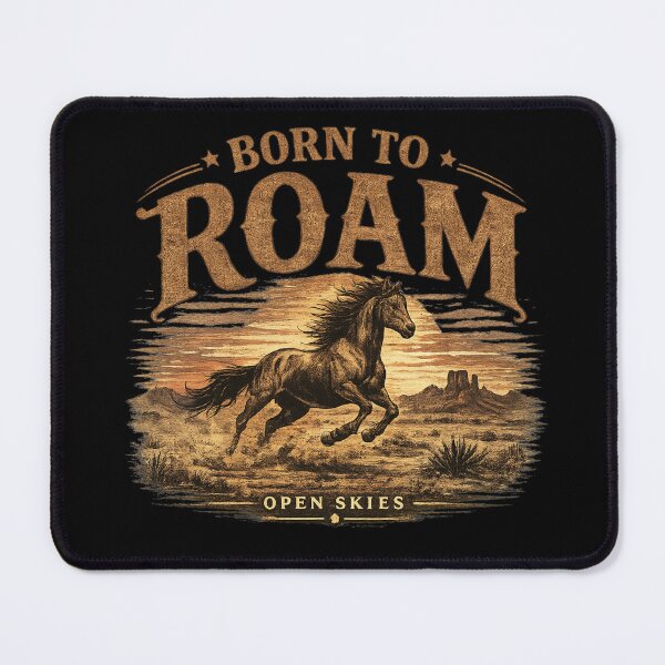 Item preview, Born To Roam Western Horse Vintage Graphic designed and sold by Anyshca.