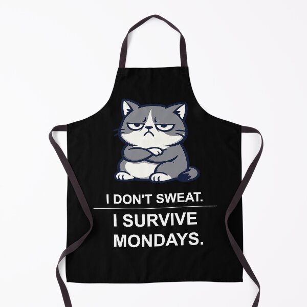 Item preview, Funny Grumpy Cat I Don't Sweat I Survive Mondays — Office Humor T-Shirt Gift for Coworkers designed and sold by OfficeWhiskers.