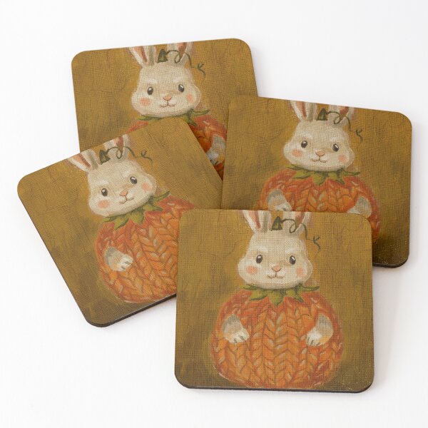 Item preview, Pumpkin Sweater Bunny designed and sold by LafinaArt.