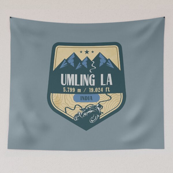 Item preview, Umling La Himalaya India Biker Badge designed and sold by CynthiaGraphics.