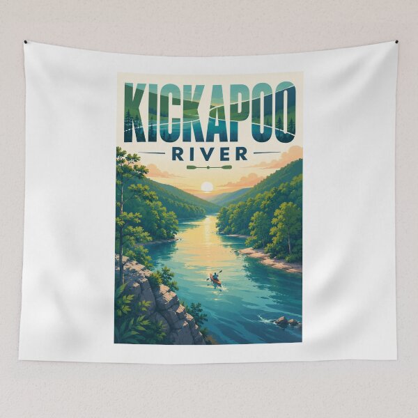 Item preview, Kickapoo River Driftless Area Wisconsin Valley Waterway designed and sold by Aryabek.
