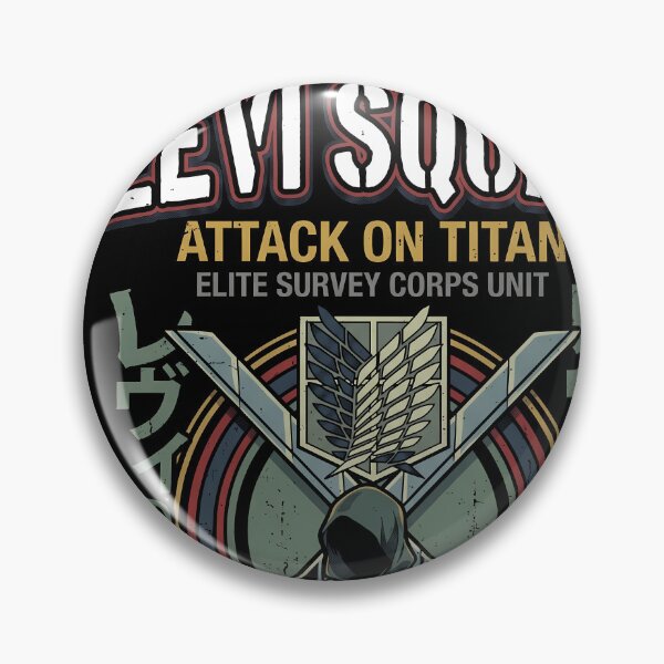 Item preview, Attack on Titan Levi Squad Anime Manga Graphic Tee designed and sold by Senpaiwaves.