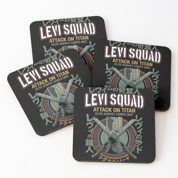 Item preview, Attack on Titan Levi Squad Anime Manga Graphic Tee designed and sold by Senpaiwaves.