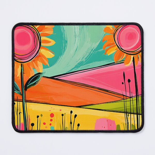 Item preview, Sunflowers Beneath a Swirling Sky - Vibrant Fields Alive with Color Movement and Joy designed and sold by OlfactoART Studio.