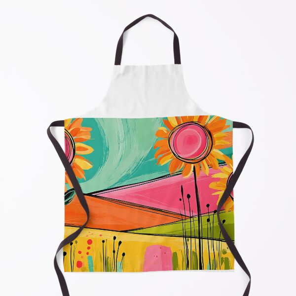 Item preview, Sunflowers Beneath a Swirling Sky - Vibrant Fields Alive with Color Movement and Joy designed and sold by OlfactoART Studio.