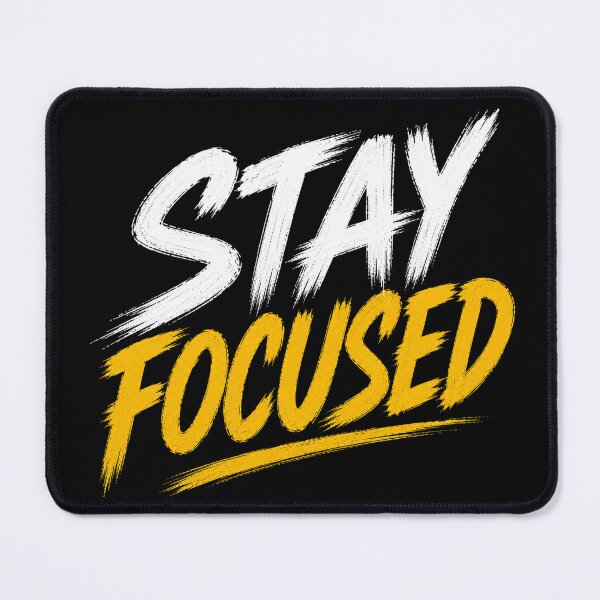 Item preview, Stay Focused Motivational Typography Design | Success Mindset designed and sold by the-dovlat.