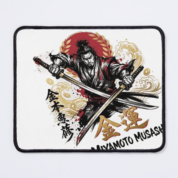 Item preview, Miyamoto Musashi Golden Fortune - Samurai Prosperity Sumi-e Art designed and sold by SAMURAI-KAMON.