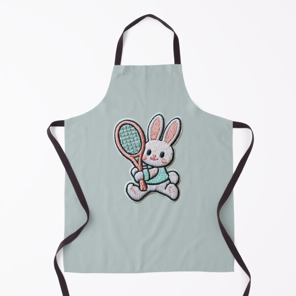 Item preview, Cute Tennis Bunny Patch designed and sold by MegaNovaArt.