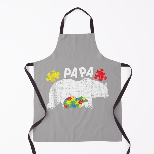Item preview, Autism Dad Bear Papa Colorful Puzzle April Autism Awareness Tank Top designed and sold by KathieFaugh.